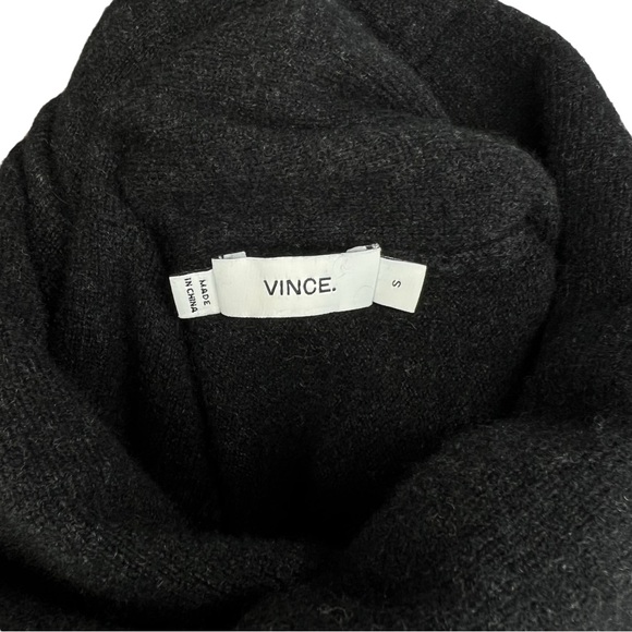Vince Cashmere Wool Blend Cowl Neck Graphite Sweater S - Picture 6 of 7